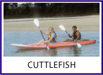 Cuttlefish 2 person sit on top fishing kayak by Australis