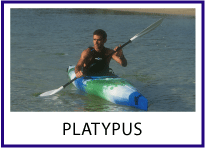Platypus recreational flat water touring kayak by Australis
