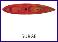 Surge 2 person sit on top kayak by Mission